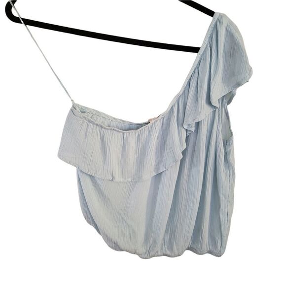 Hippie Rose One Shoulder Rayon Cropped Top - Picture 2 of 9